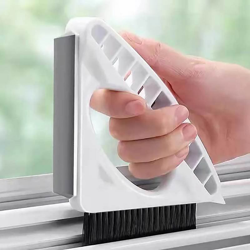 Triangular Window Groove Cleaning Brush for Home Use