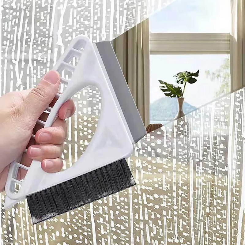 Triangular Window Groove Cleaning Brush for Home Use