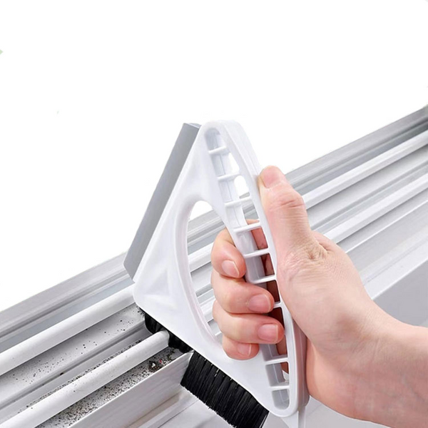 Triangular Window Groove Cleaning Brush for Home Use
