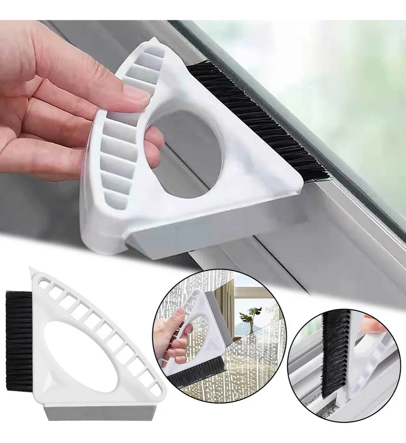 Triangular Window Groove Cleaning Brush for Home Use