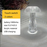 Mushroom Crystal Table Lamp - Colorful Touch Light