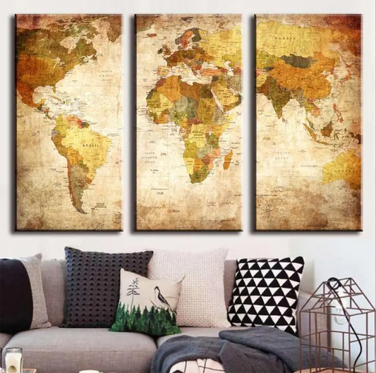 Wall Art Triptych Painting