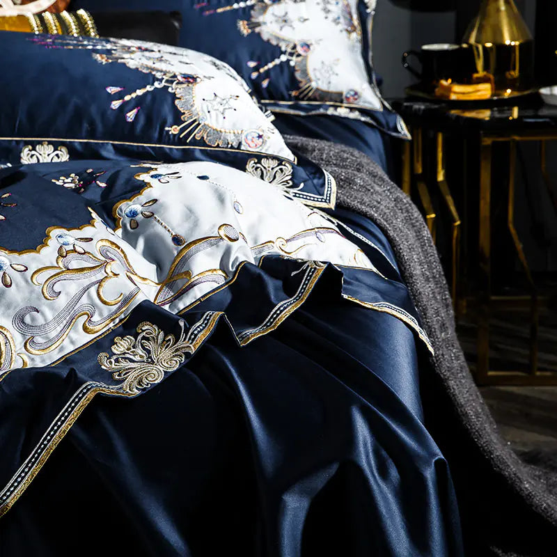 100S Egyptian Cotton 500TC Embroidered Bedding Set