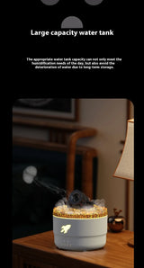 Aroma Diffuser & Humidifier with Flame Light