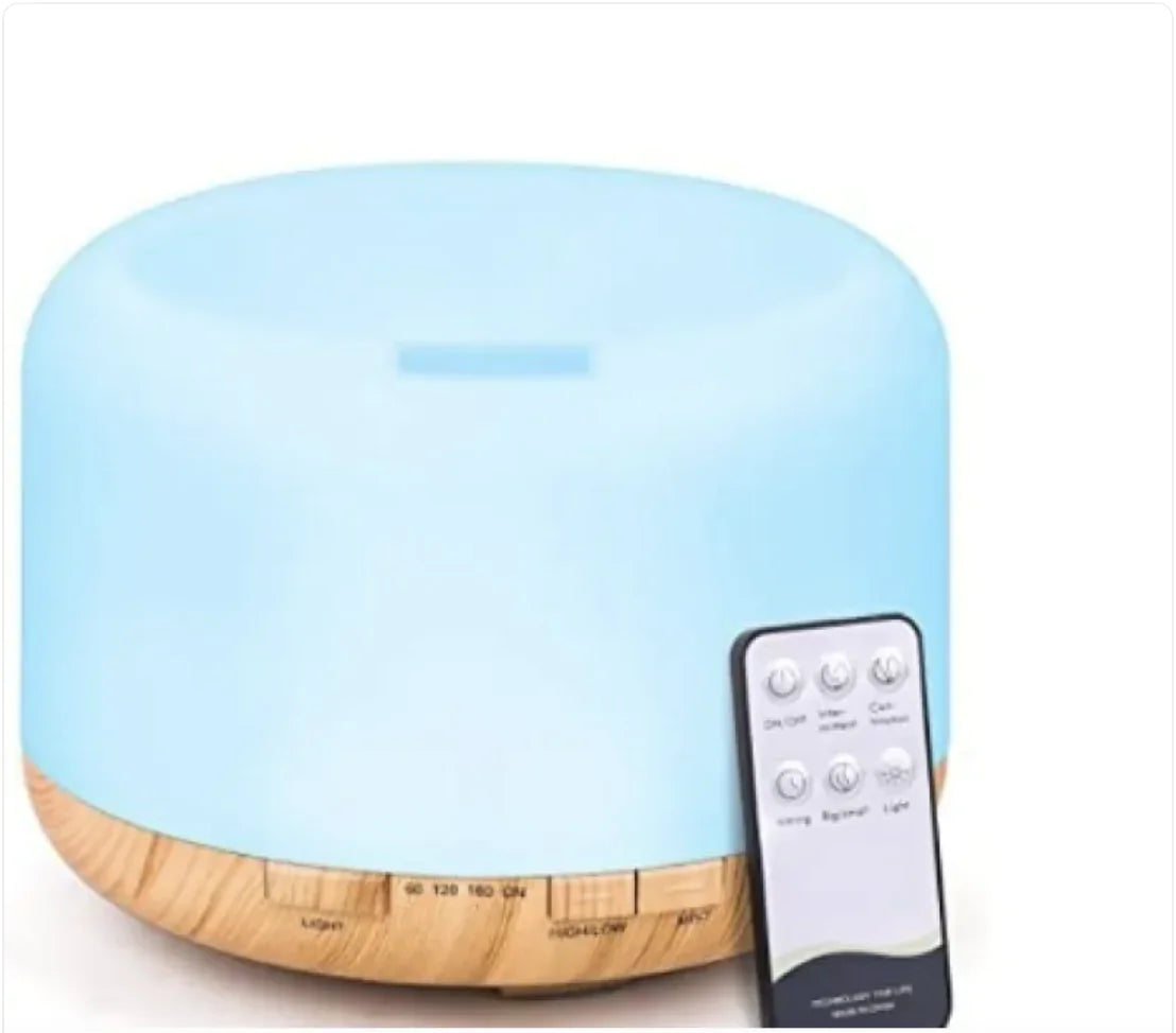 500ml Ultrasonic Aroma Diffuser & Humidifier – Modern Essential Oil Diffuser for Home