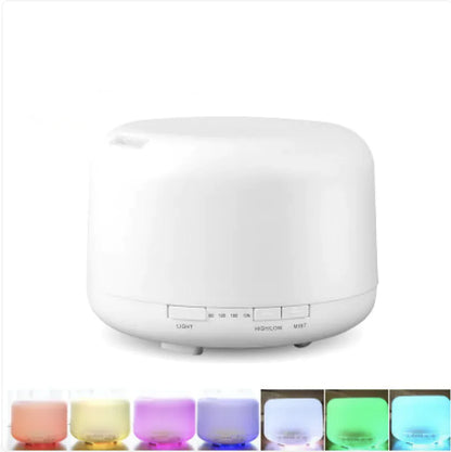 500ml Ultrasonic Aroma Diffuser & Humidifier – Modern Essential Oil Diffuser for Home