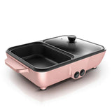 Multi-Function Mini Electric Grill and Hot Pot Cooker