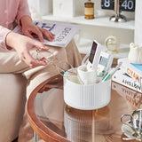 360 Rotating Cosmetic Storage Box with Divided Grid