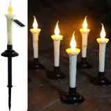 4 pcs Solar Candle Flicker Lights for Outdoor Decor