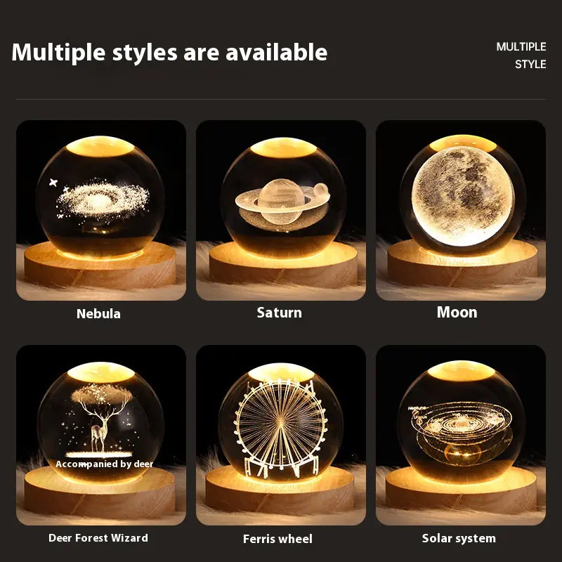 Crystal Ball Projection Night Light