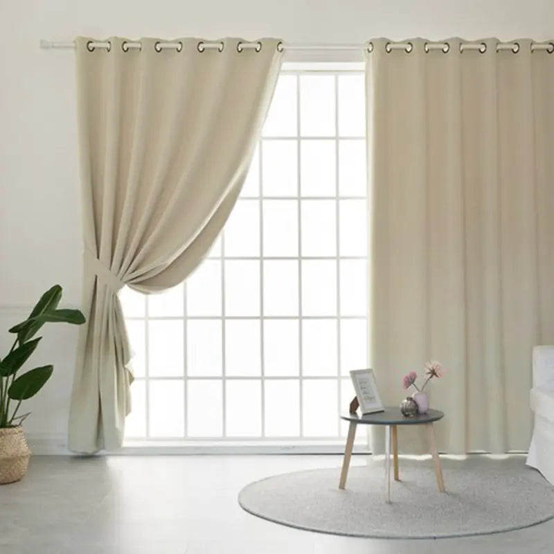 Nordic Minimalist Curtains with Heat Insulation