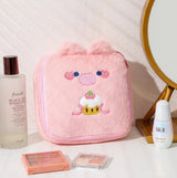 Cute Rabbit Plush Bear Square Cosmetic Storage Bag