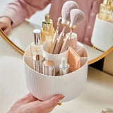 360 Rotating Cosmetic Storage Box with Divided Grid