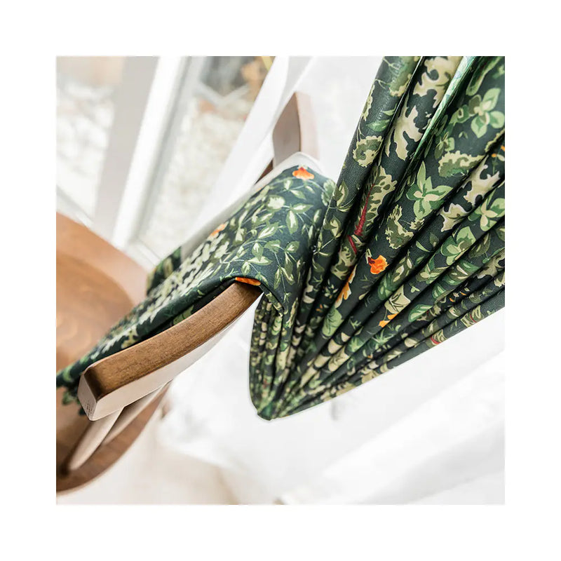 American Fresh Forest Green Plant Curtains
