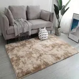 Tie Dye Plush Rectangle Floor Mat for Home Decor 47x63in