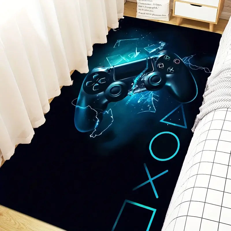 Cartoon 3D Game Zone Floor Mat for Living Room Decor