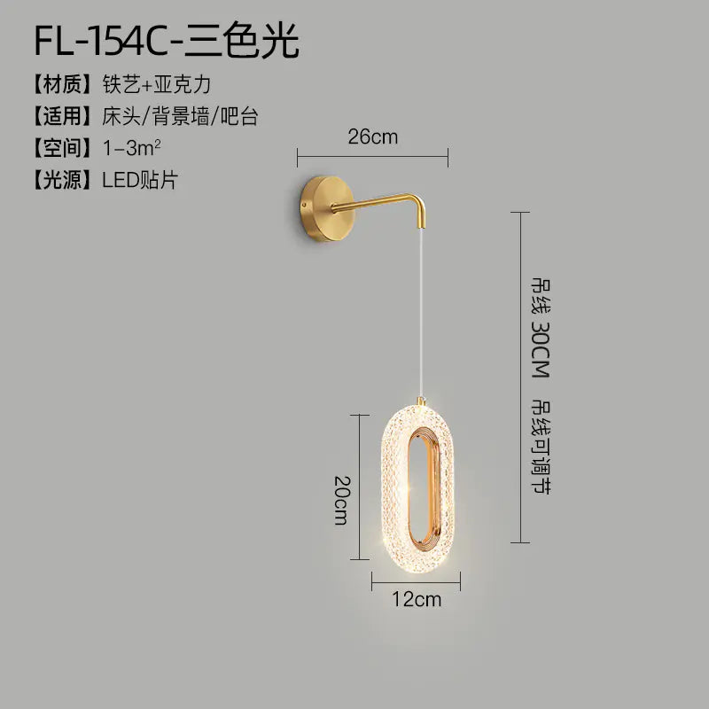 Modern Minimalist Creative Wall Lamp for Home Decor
